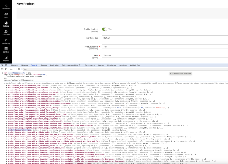 Magento2 UI component debug console with Knockout JS - MageDad